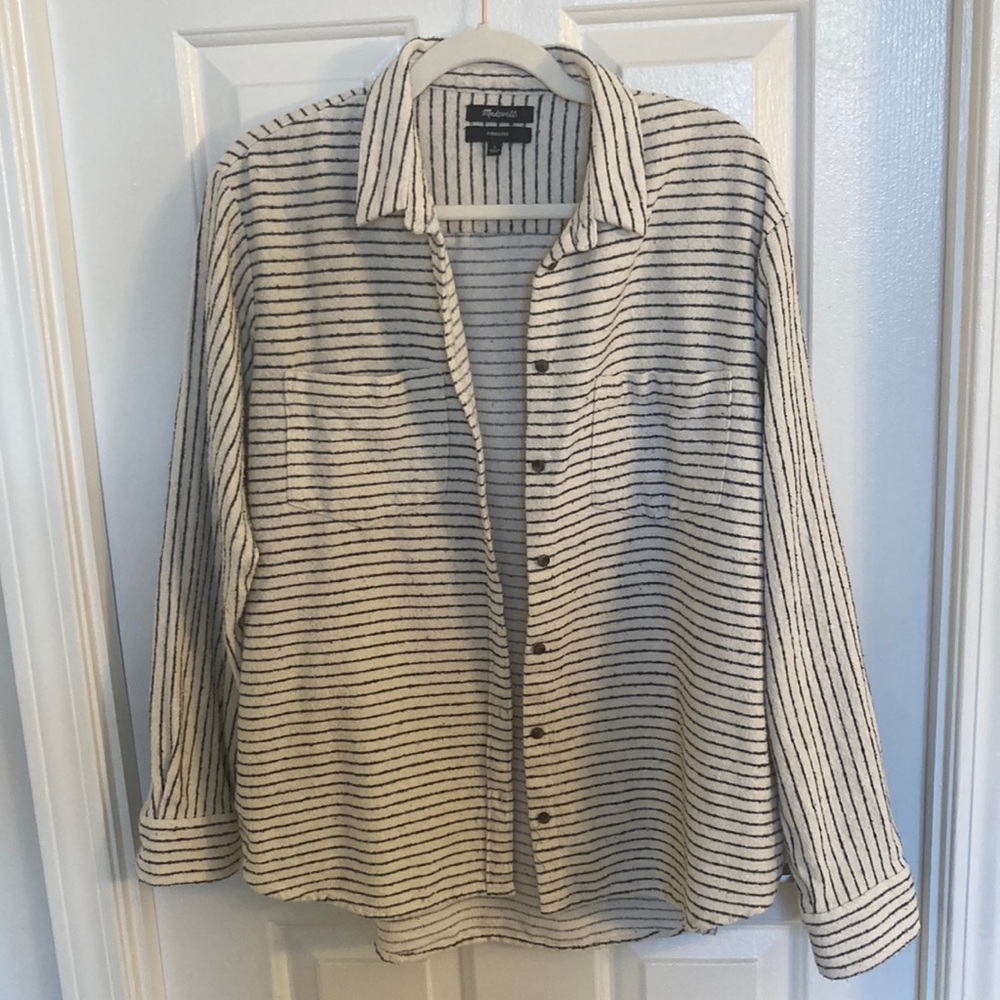 Madewell oversized button down, size L